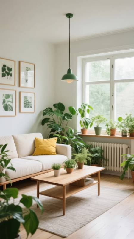 绿意盎然的客厅图片