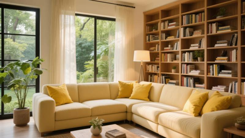 温馨书房客厅图片