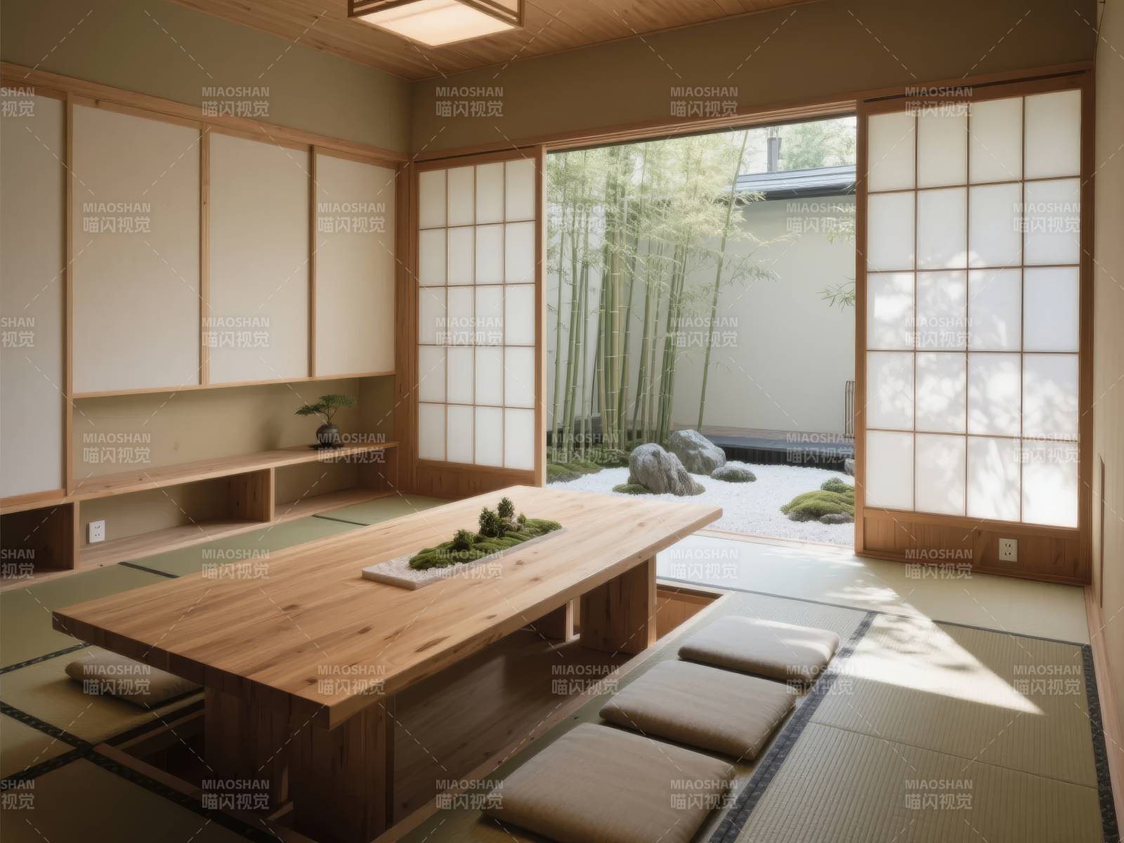 日式禅意茶室图片