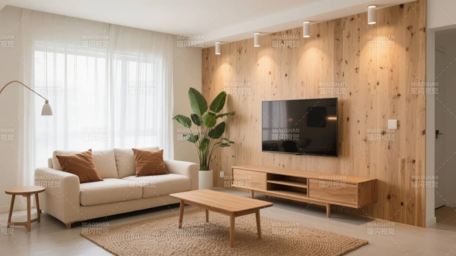 温馨木质客厅图片