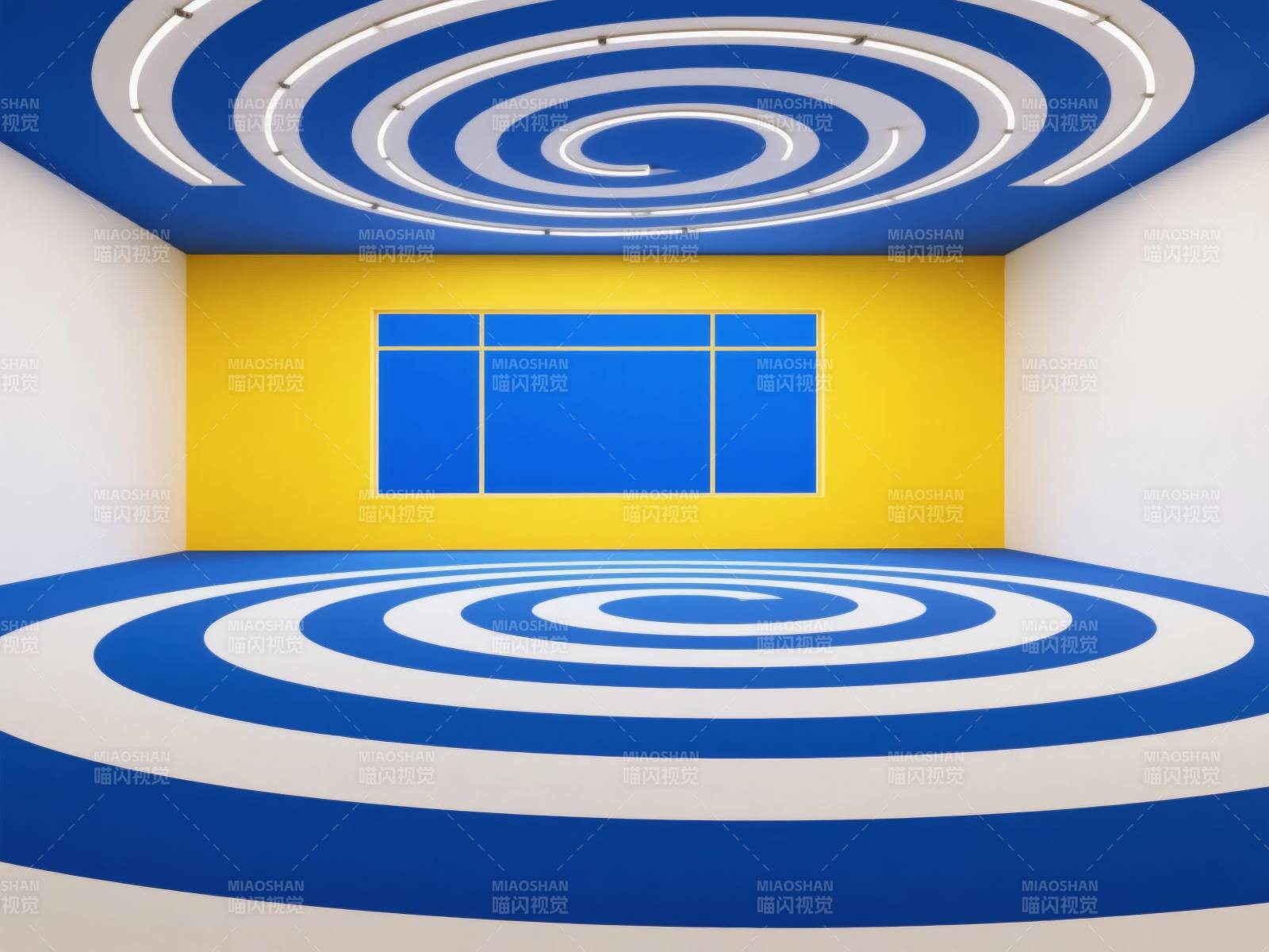 蓝白螺旋空间图片