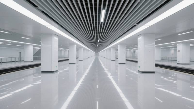 现代地铁站通道图片