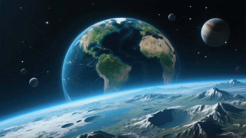 地球与星空奇景图片