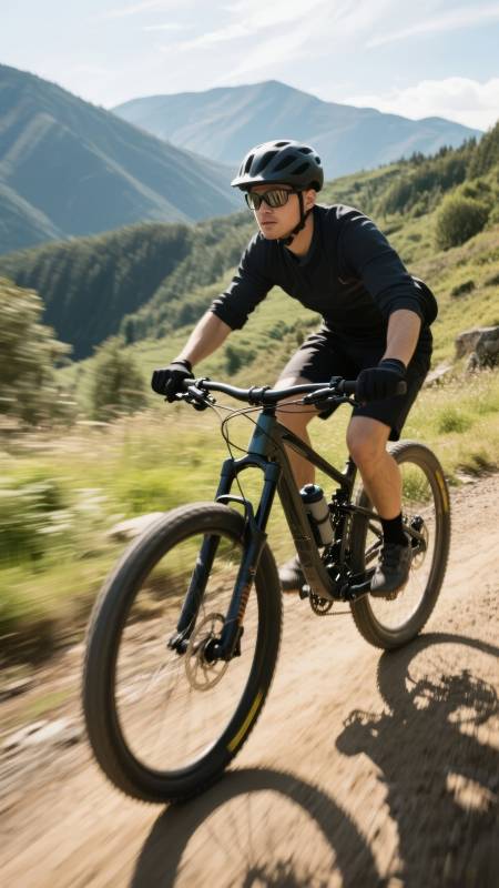 山地骑行 驰骋自然图片