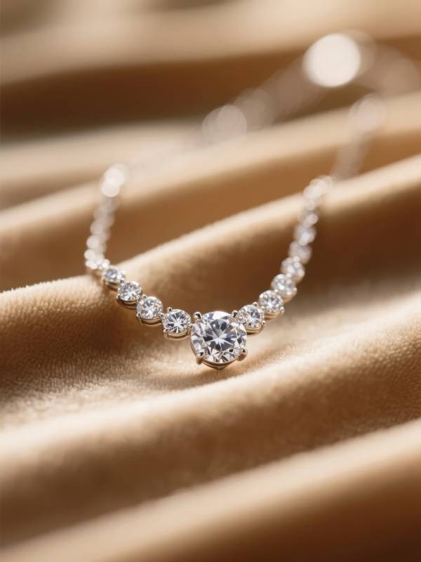 璀璨钻石项链图片