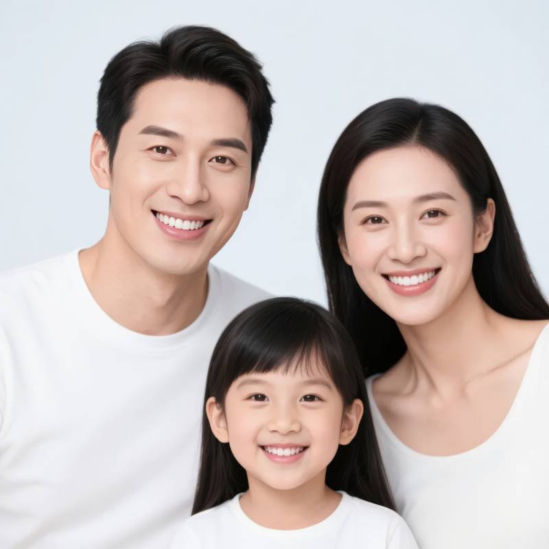 幸福一家三口图片