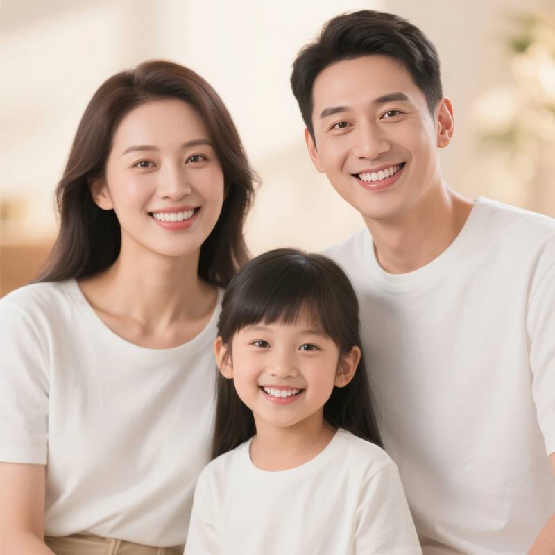 幸福一家三口图片