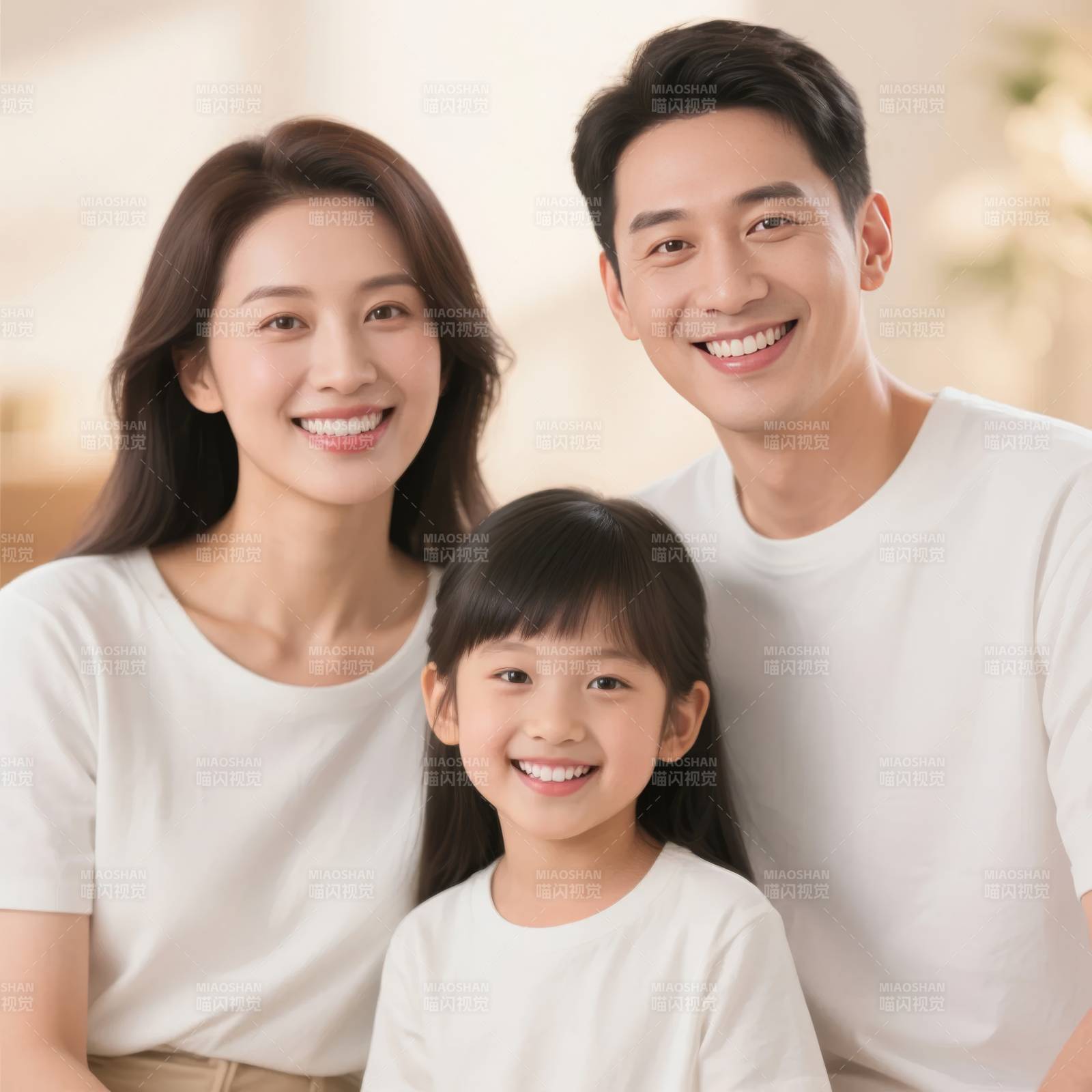 幸福一家三口图片