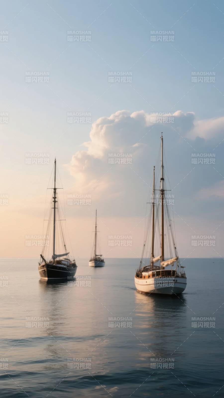 帆影海天共一色图片