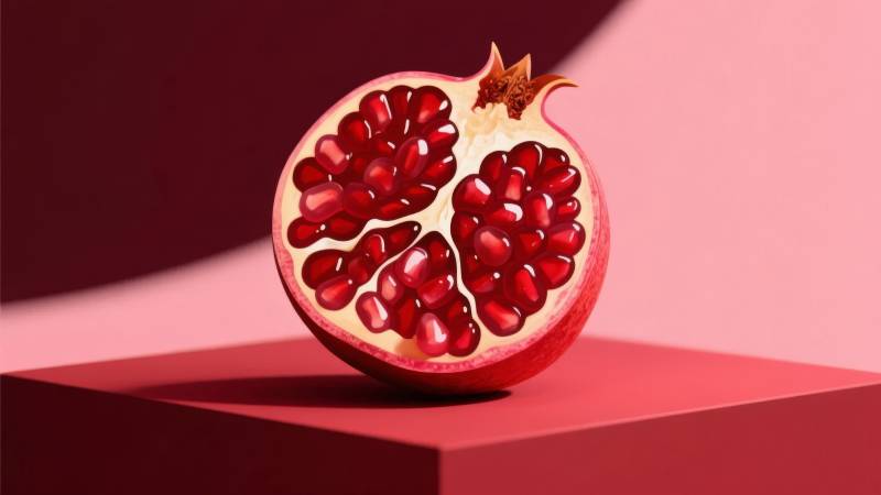 石榴切面特写图片