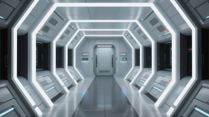 未来科技走廊图片