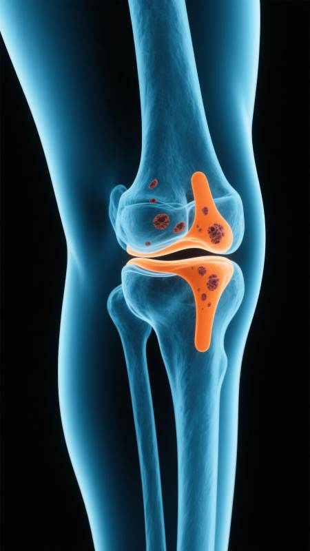 膝关节病变示意图图片