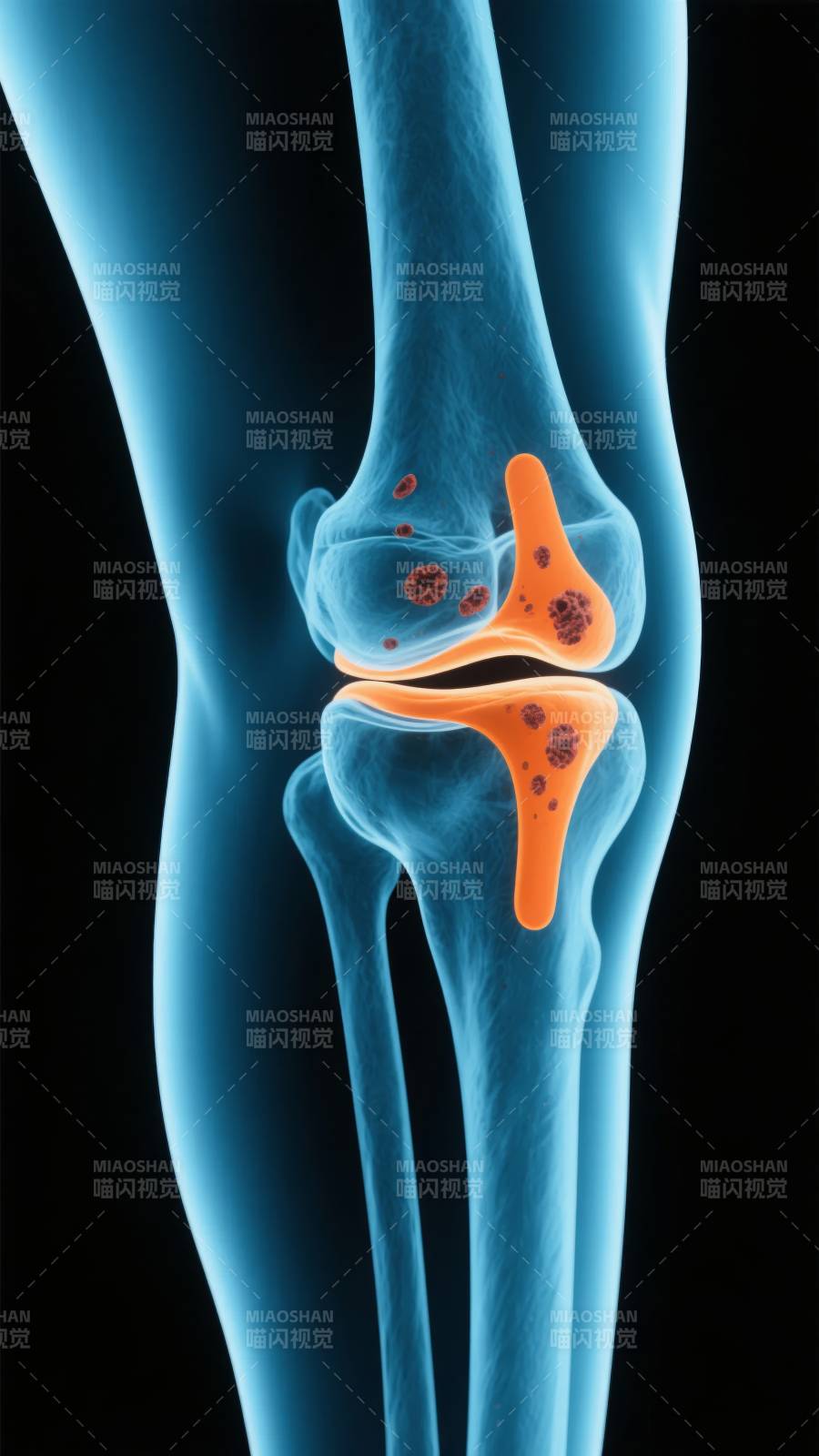 膝关节病变示意图图片