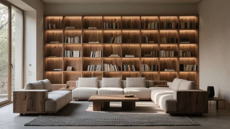 现代简约书房客厅图片