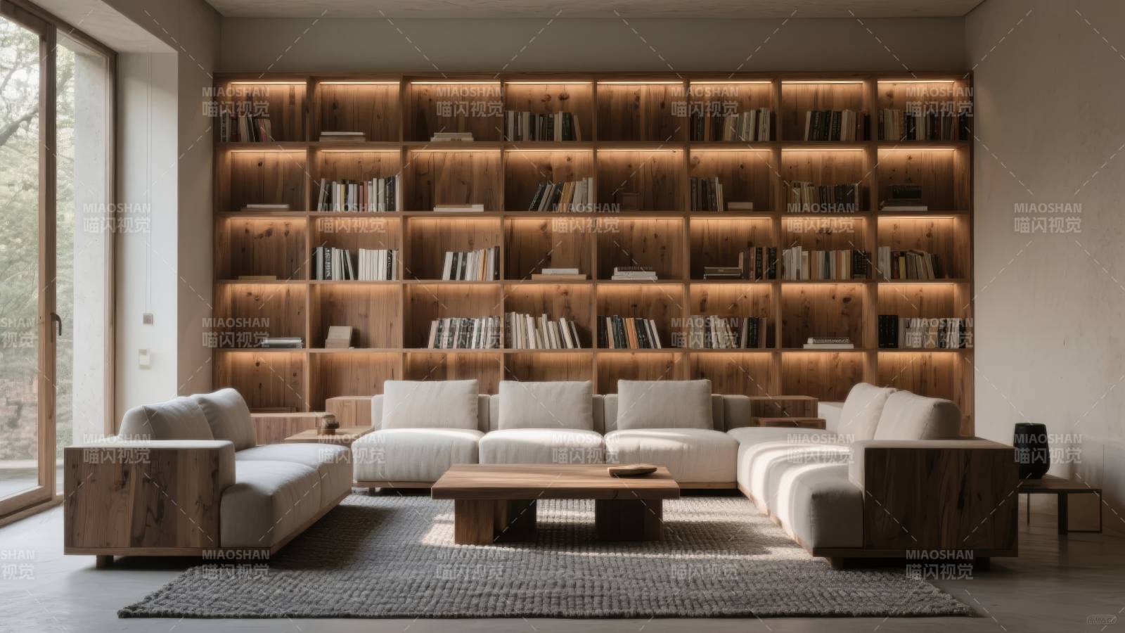 现代简约书房客厅图片