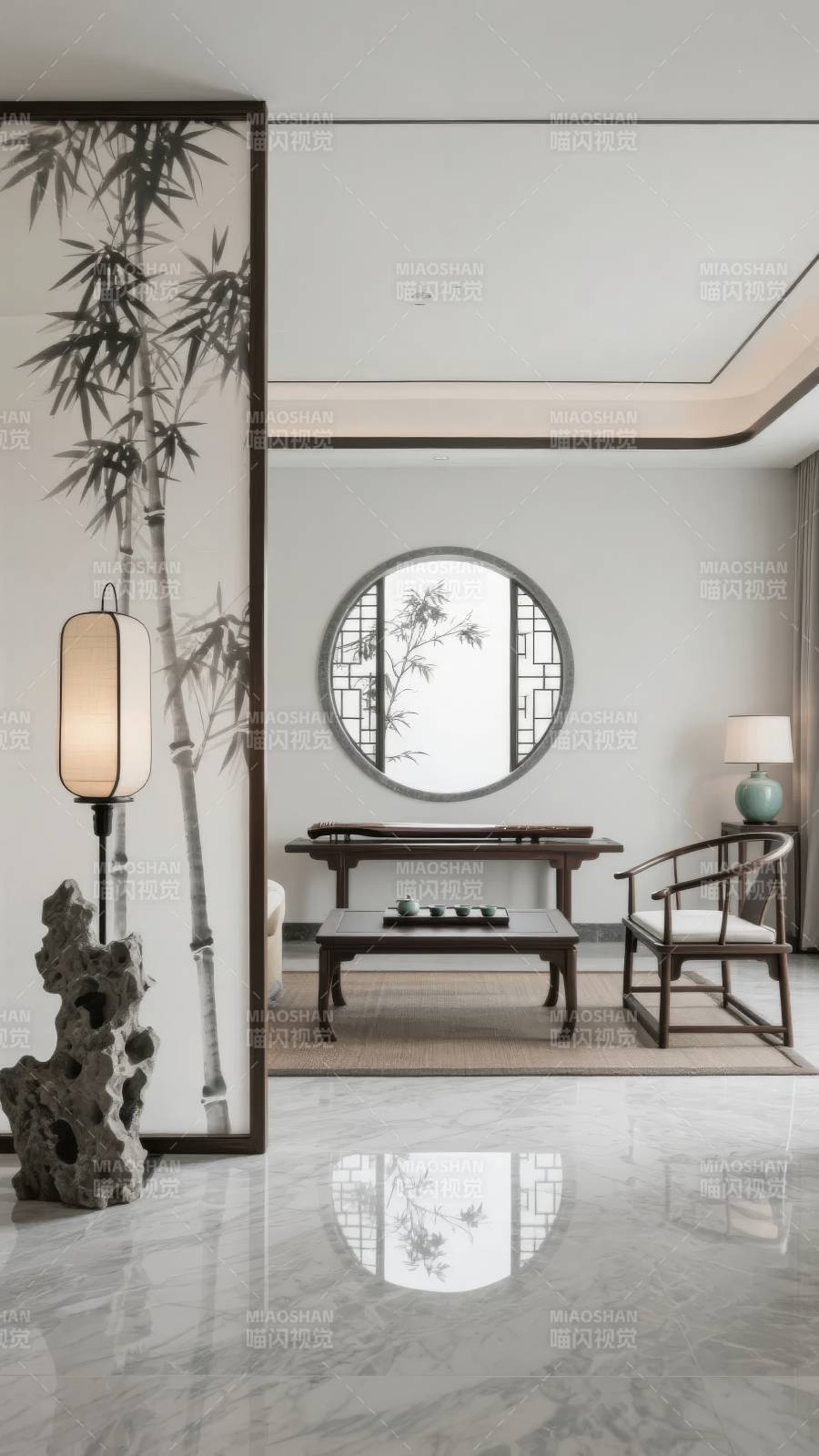 中式雅居 竹影清幽图片