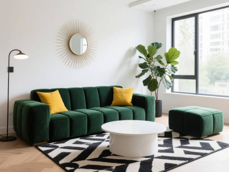 绿意盎然的客厅图片