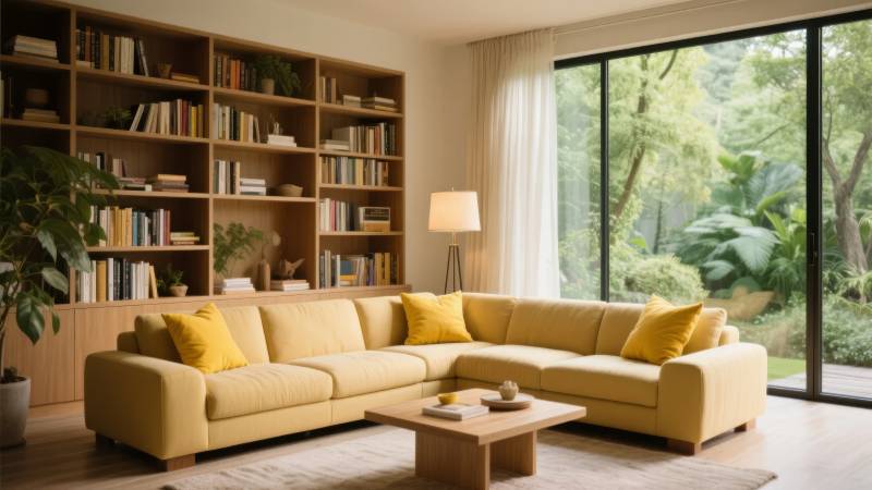 温馨客厅 书香满屋图片