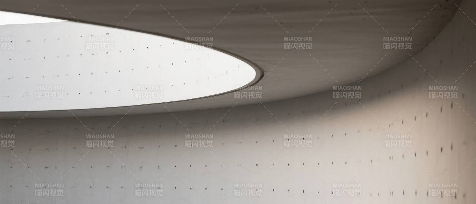 弧形天窗光影图片