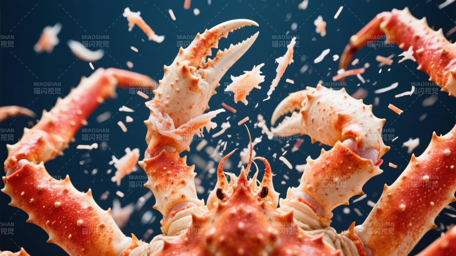 帝王蟹破壳瞬间图片