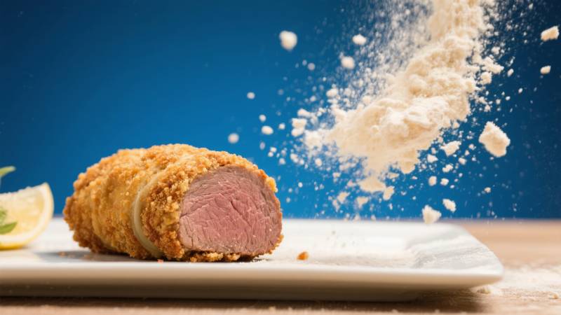 酥炸鸭胸 粉屑飞舞图片