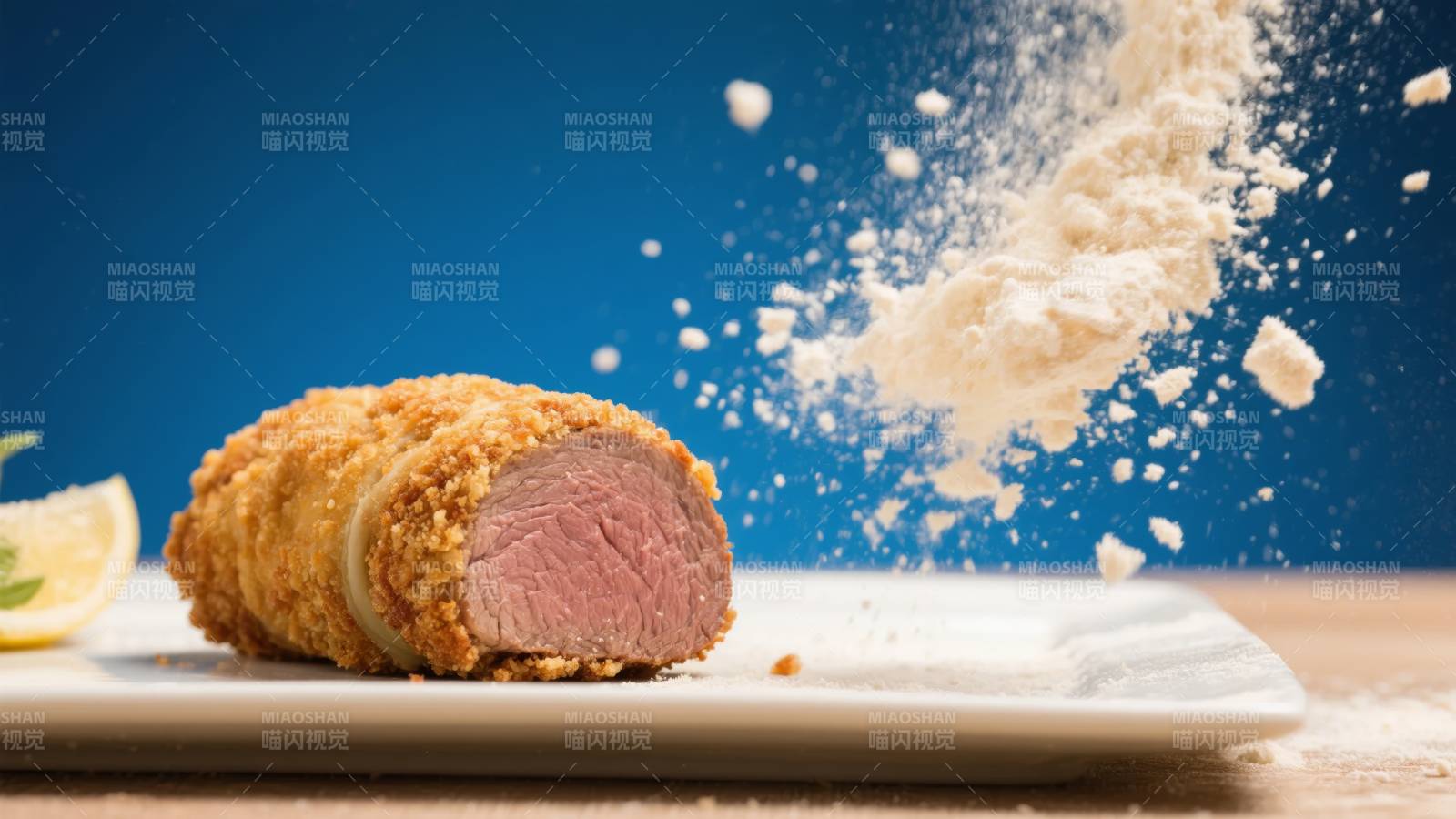 酥炸鸭胸 粉屑飞舞图片