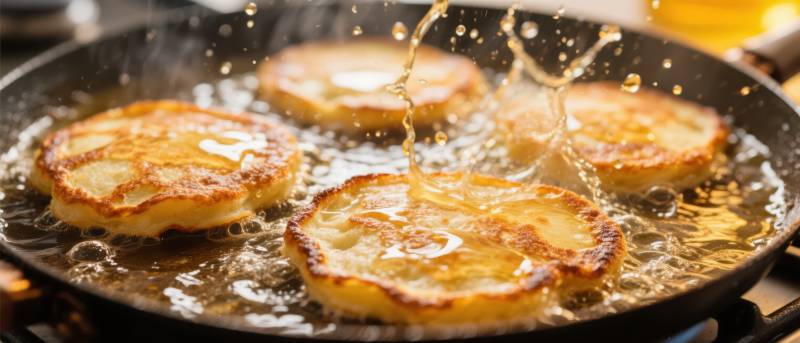 煎饼滋滋作响图片