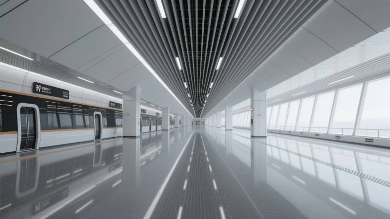 现代地铁站台图片