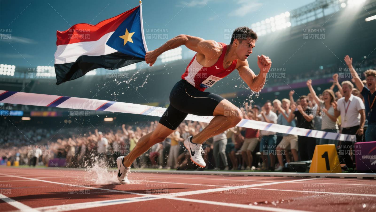 跨栏冲刺夺金瞬间图片