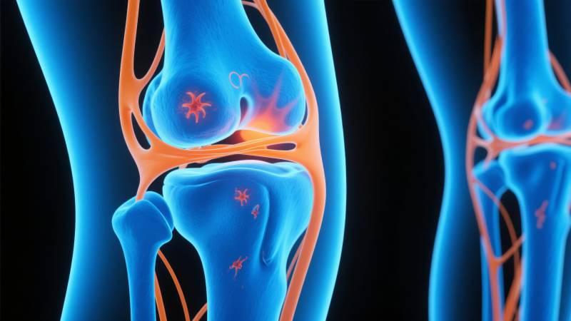 膝关节疼痛示意图图片