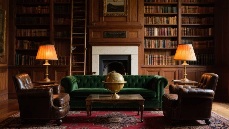 古典书房静谧雅致图片