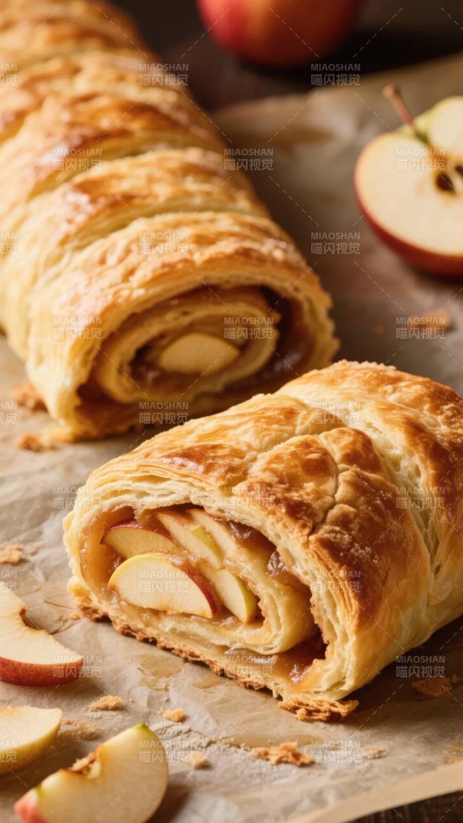 苹果派卷图片