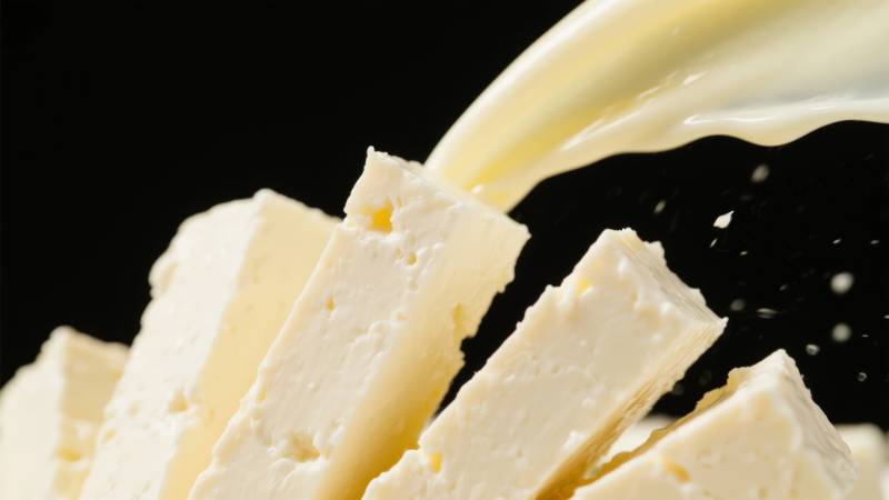 奶酪与牛奶的邂逅图片