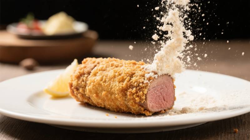 金黄酥脆炸猪排图片