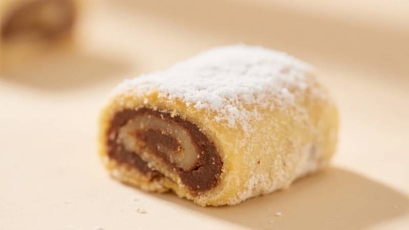 巧克力卷蛋糕图片