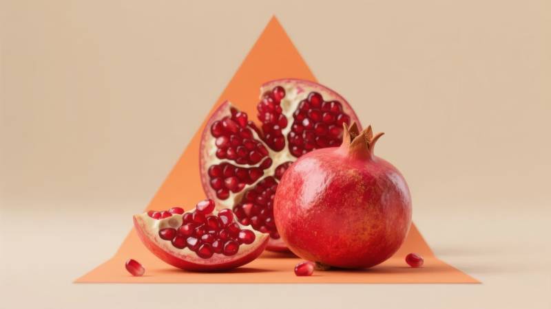 石榴鲜红诱人图片