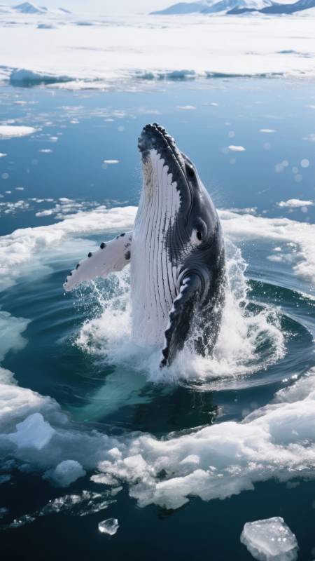 冰海跃鲸图片