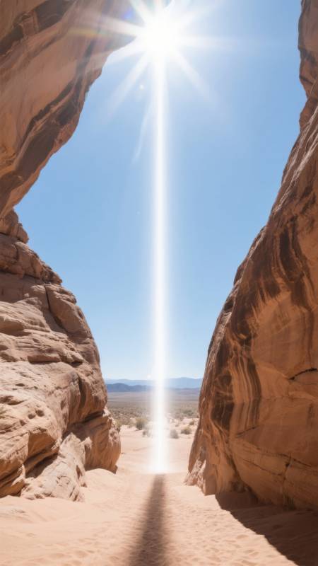 阳光穿透峡谷图片