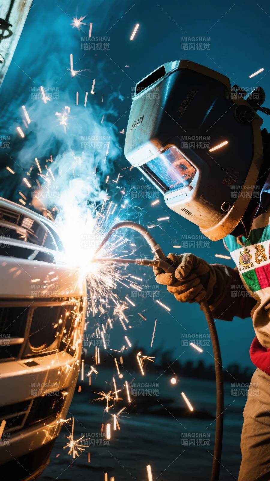 焊花飞溅 匠心独运图片