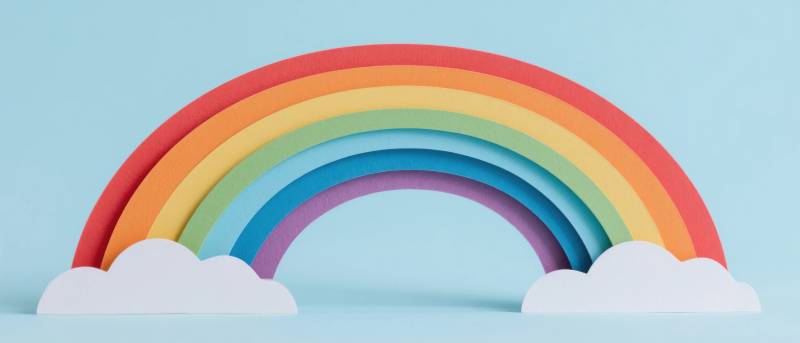 彩虹云朵梦图片