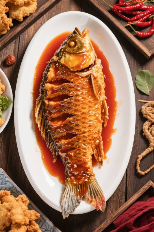 糖醋鲤鱼图片