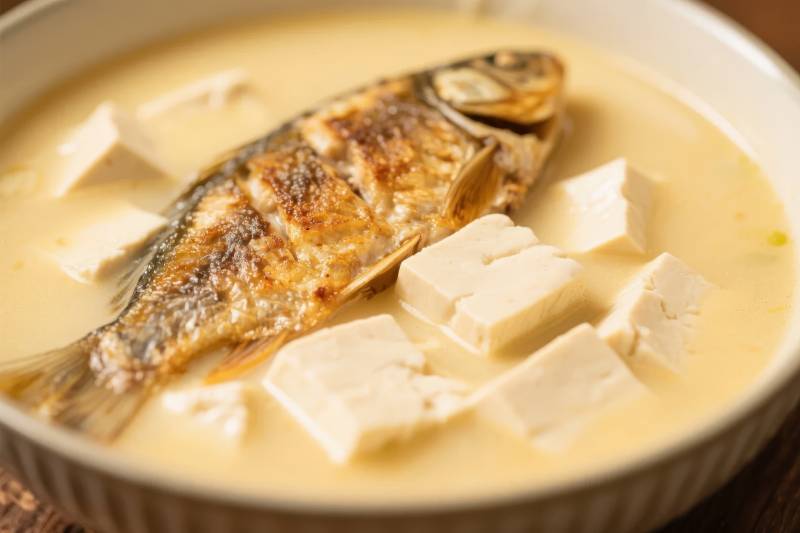 鱼头豆腐汤图片