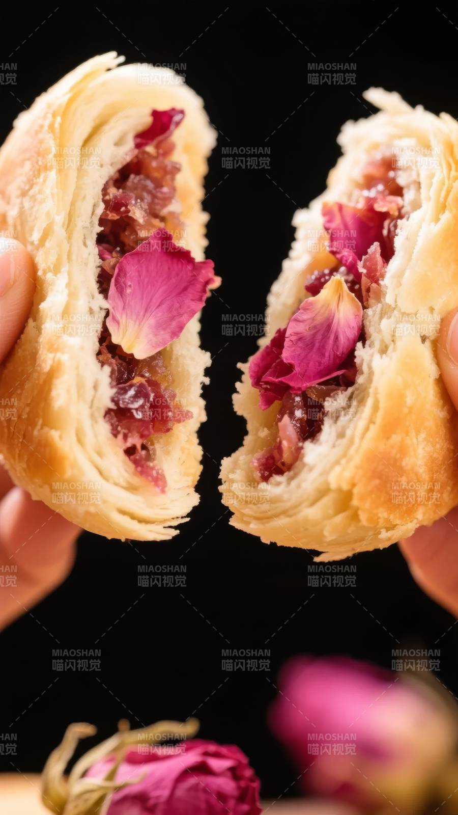 玫瑰花饼 香甜诱人图片