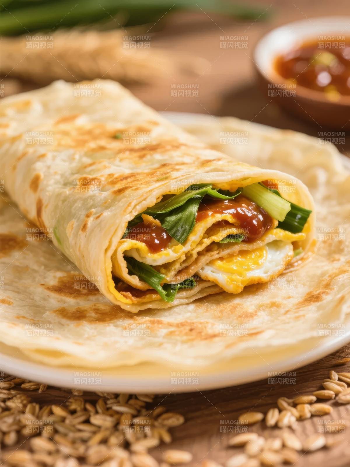 美味卷饼 香脆可口图片