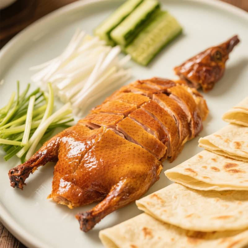 北京烤鸭配菜图片