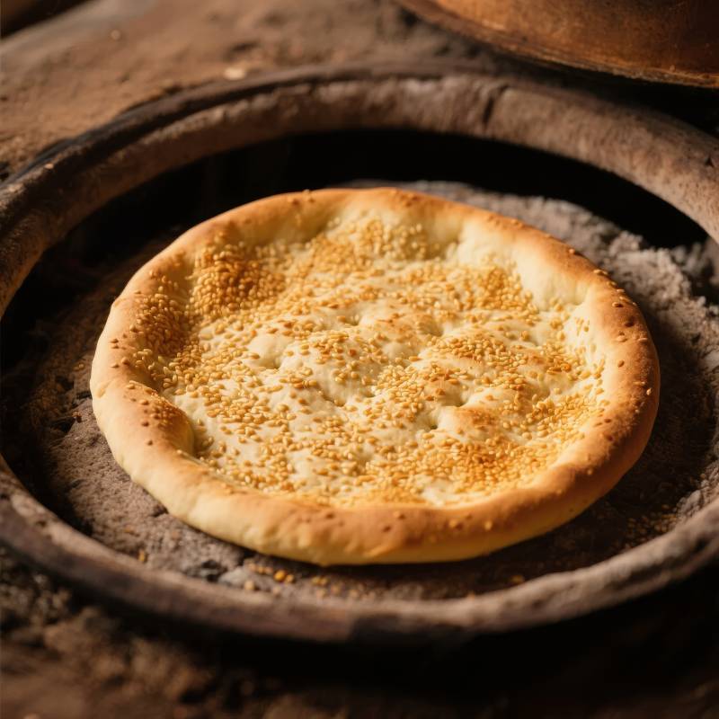 金黄酥脆烤饼图片
