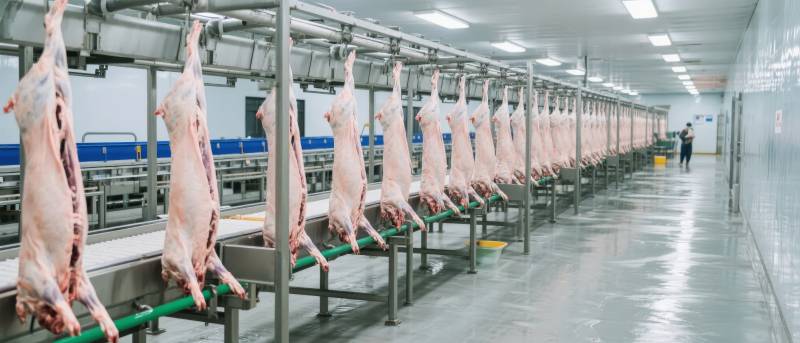现代化屠宰车间图片