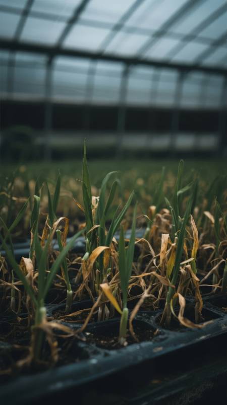 温室中的幼苗生长图片