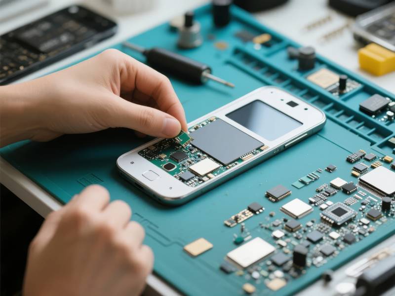 手机维修实拍图片