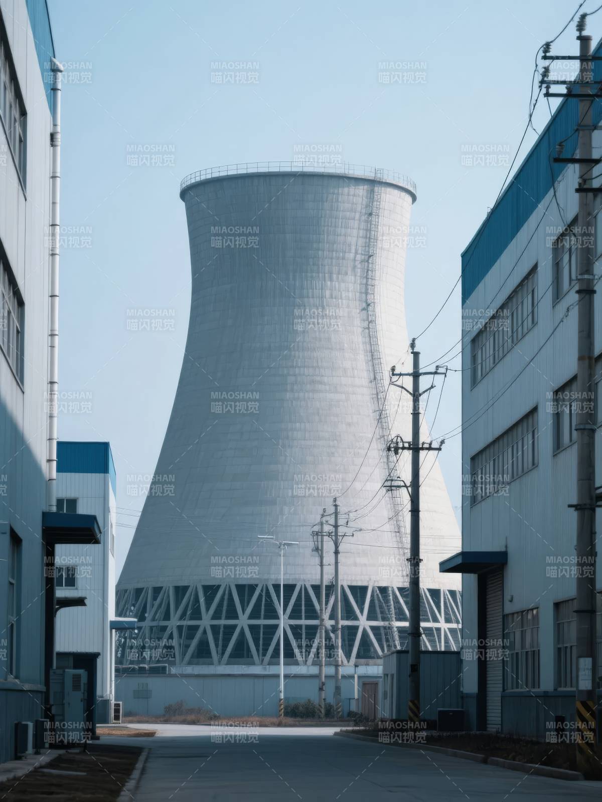 冷却塔工业风光图片
